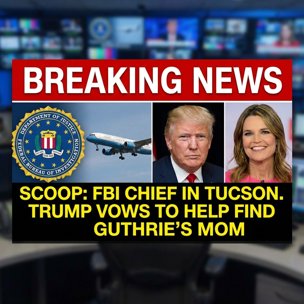 Scoop: FBI Chief Flies to Tucson as Trump Vows to Help Locate Savannah Guthrie’s Mother