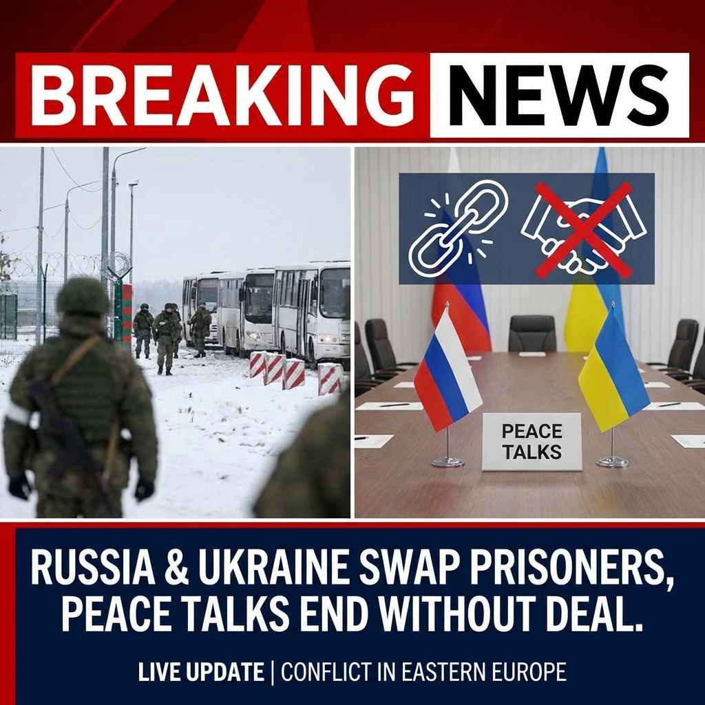 Breaking: Russia and Ukraine Exchange Prisoners as Peace Talks End Without Breakthrough