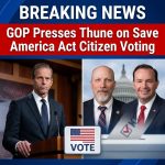 <p>Conservative leaders are pressuring Senate Majority Leader John Thune to bring the Save America Act to the floor after Republicans reintroduced the bill, which would require proof of U.S. citizenship for federal voter registration and add a photo‑ID mandate at the ballot box. (<a href="https://roy.house.gov/media/press-releases/rep-roys-save-america-act-hit-house-floor-next-week?utm_source=openai">roy.house.gov</a>) Rep. Chip Roy and Sen. Mike Lee advanced the measure and House conservatives say the House will vote next week; President Trump has publicly urged passage. (<a href="https://justthenews.com/government/congress/luna-says-voter-id-law-may-advance-senate-standing-filibuster?utm_source=openai">justthenews.com</a>) Proponents propose using a “standing” or “talking” filibuster to bypass the 60‑vote cloture hurdle, while Democrats including Sen. Chuck Schumer vow to block the bill as discriminatory. (<a href="https://www.newsmax.com/newsfront/john-thune-senate-filibuster/2026/02/03/id/1244682/?utm_source=openai">newsmax.com</a>)</p>