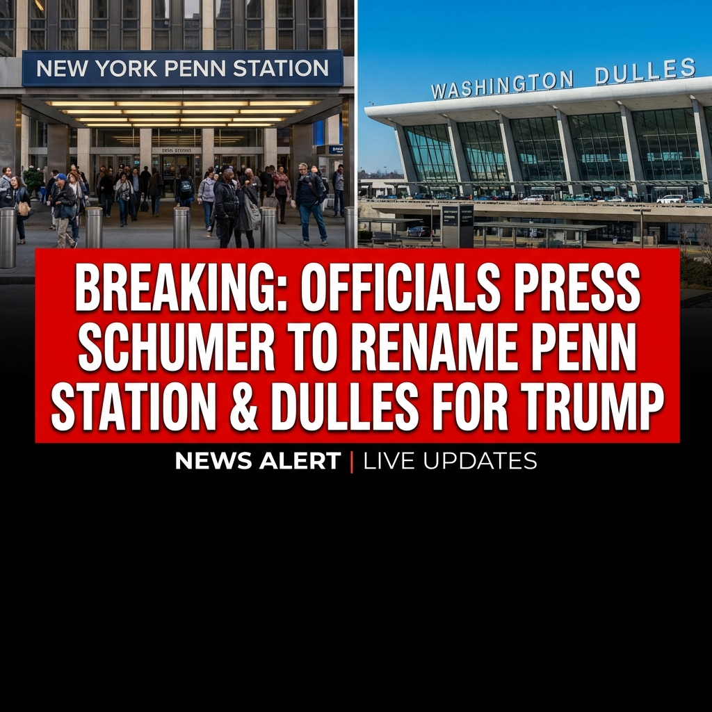 Breaking: Officials Pressed Schumer to Help Name Penn Station, Dulles for Trump