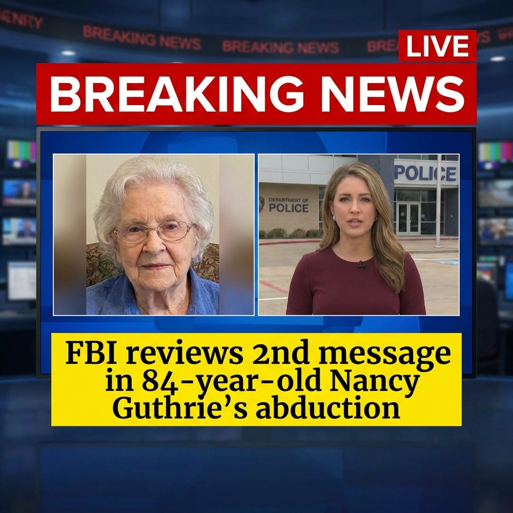 <p>Authorities say the family of 84‑year‑old Nancy Guthrie has received a second message from people claiming to have abducted her; local outlets forwarded it to the FBI and Pima County investigators, who are assessing its authenticity. (<a href="https://www.azfamily.com/2026/02/06/fbi-pima-county-sheriff-aware-second-message-nancy-guthrie-disappearance/?utm_source=openai">azfamily.com</a>) The Guthries had publicly urged captors to provide proof of life after releasing a video plea posted by Savannah Guthrie in which her brother Camron begged for contact. (<a href="https://www.azfamily.com/2026/02/06/second-video-message-released-by-nancy-guthries-family//?utm_source=openai">azfamily.com</a>) Investigators found blood on Guthrie’s porch that matched her DNA. (<a href="https://www.wbrc.com/2026/02/06/fbi-arizona-authorities-aware-new-message-nancy-guthrie-disappearance/?utm_source=openai">wbrc.com</a>) Federal agents separately arrested a California man, Derrick Callella, accused of sending a bogus ransom text to family members; he faces federal charges in court today. (<a href="https://www.latimes.com/california/story/2026-02-05/guthrie-bitcoin-ransom-imposter-allegations?utm_source=openai">latimes.com</a>)</p>