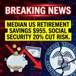 <p>A new report from the National Institute on Retirement Security found the median retirement savings for employed U.S. adults aged 21 to 64 is just $955. The analysis, using Census SIPP data, includes roughly 56 million workers who lack access to employer-sponsored plans. Among workers with retirement accounts the median balance is about $40,000. The report warns these meager savings, coupled with Social Security’s projected funding shortfall, could leave many retirees short — Social Security benefits could face roughly a 20% cut beginning in 2034 without congressional action. The findings underscore urgency for policy fixes and expanded employer coverage immediately. (<a href="https://www.cbsnews.com/news/retirement-social-security-savings-us-workers/?utm_source=openai">cbsnews.com</a>)</p>