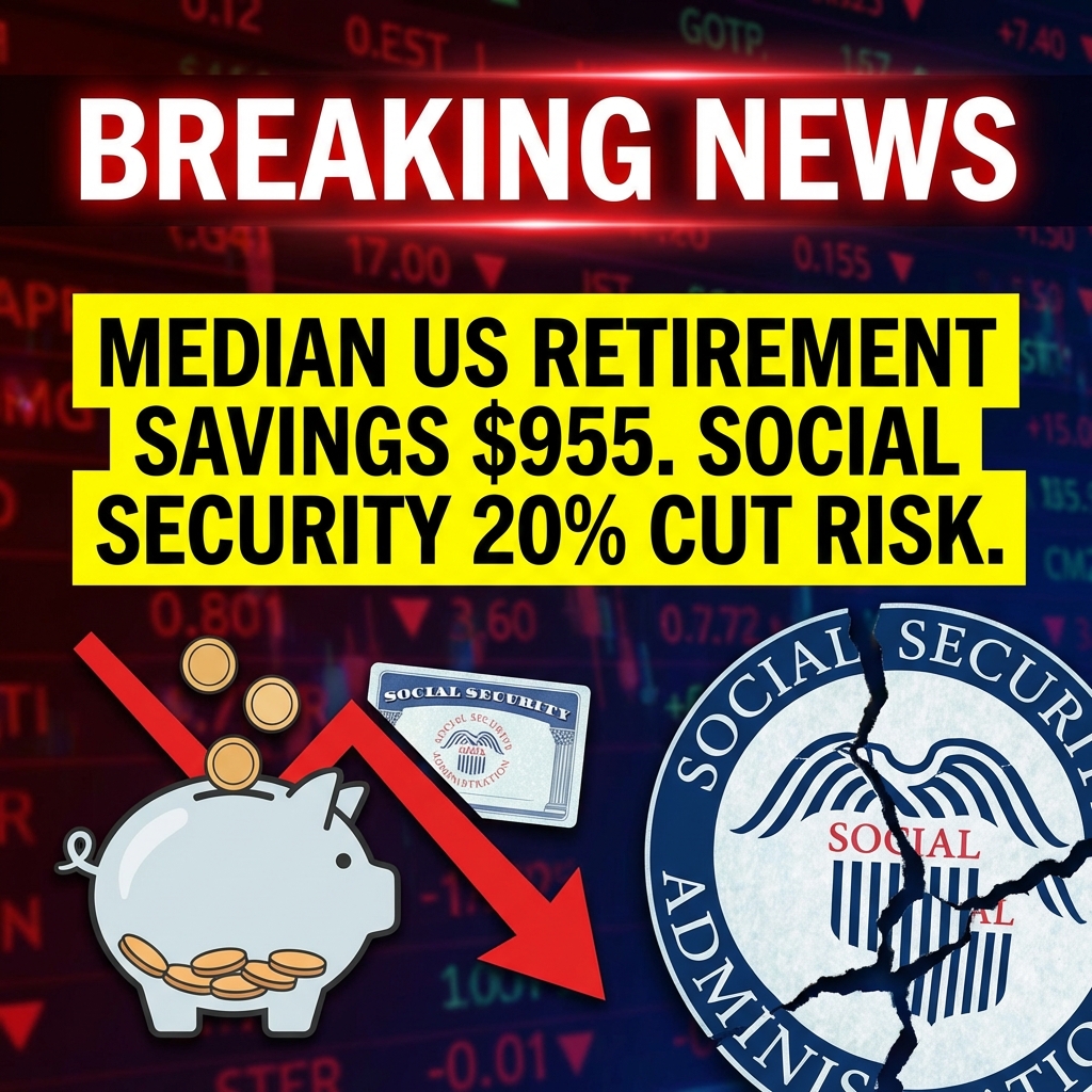 <p>A new report from the National Institute on Retirement Security found the median retirement savings for employed U.S. adults aged 21 to 64 is just $955. The analysis, using Census SIPP data, includes roughly 56 million workers who lack access to employer-sponsored plans. Among workers with retirement accounts the median balance is about $40,000. The report warns these meager savings, coupled with Social Security’s projected funding shortfall, could leave many retirees short — Social Security benefits could face roughly a 20% cut beginning in 2034 without congressional action. The findings underscore urgency for policy fixes and expanded employer coverage immediately. (<a href="https://www.cbsnews.com/news/retirement-social-security-savings-us-workers/?utm_source=openai">cbsnews.com</a>)</p>