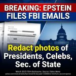 <p>Released Epstein files include internal FBI emails showing IMD‑RIDS asked for “clear and specific guidance” to redact photographs that, the documents say, depict victims, unknown individuals, “former U.S. Presidents, Secretary of State, and other celebrities.” The exchanges — part of a March 2025 redaction effort disclosed in a FOIA production to reporter Jason Leopold — were circulated within the bureau and some messages were forwarded to Deputy Director Dan Bongino while Kash Patel led the FBI. DOJ officials say redactions aim to protect victims; critics contend the guidance suggests officials sought to shield powerful figures. FOIA materials underpin these disclosures. (<a href="https://www.yahoo.com/news/articles/fact-check-fbi-doj-paid-120000022.html?utm_source=openai">yahoo.com</a>)</p>