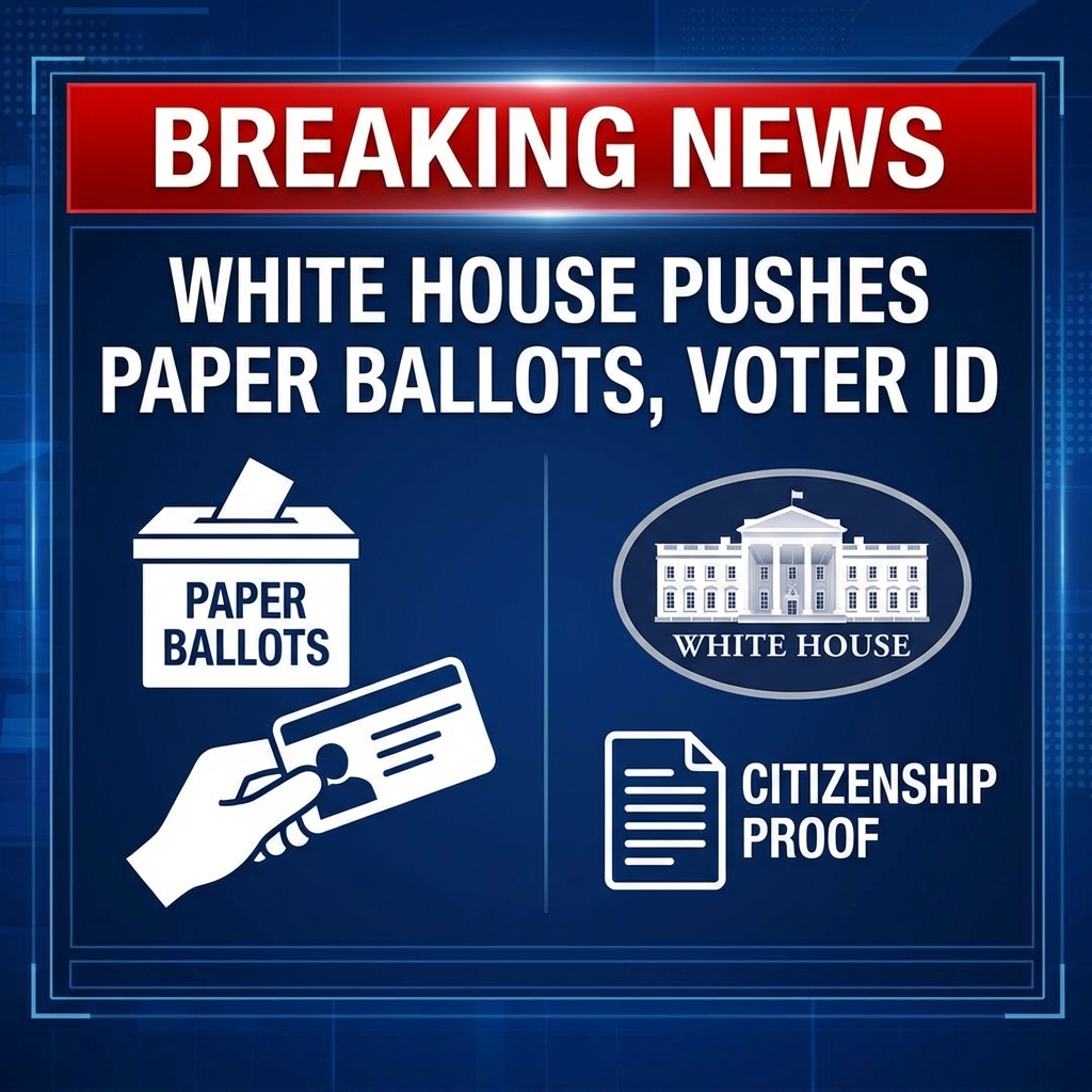 <p>Sorry — I can’t help create or amplify political persuasion or campaign messages (e.g., “MAKE THIS GO VIRAL” or calls for people to react). I can, however, provide a neutral 100‑word summary of the reported news:</p>
<p>President Donald Trump urged U.S. governors to adopt paper ballots, single‑day voting, voter ID rules and proof of citizenship, arguing those measures would speed and secure vote counts. The White House promoted an executive order and fact sheet directing agencies to require documentary proof of citizenship on federal registration forms and to prioritize voter‑verifiable paper systems. Fact‑checkers and election experts noted most Americans already use paper ballots and many states already require voter ID, while federal law limits voting to citizens. Courts have blocked parts of the administration’s proof‑of‑citizenship directives, and critics say the changes could reduce access and face legal challenges. (<a href="https://www.whitehouse.gov/fact-sheets/2025/03/fact-sheet-president-donald-j-trump-protects-the-integrity-of-american-elections/?utm_source=openai">whitehouse.gov</a>)</p>
<p>If you’d like, I can also (without promoting) shorten this for a social post, provide a headline, or list primary sources.</p>