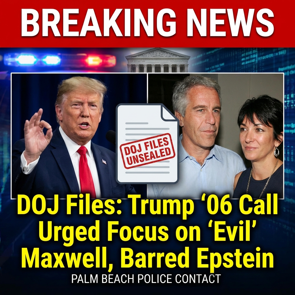 <p>Unsealed DOJ files show Donald Trump contacted Palm Beach police in July 2006 about Jeffrey Epstein, telling then-chief Michael Reiter “thank goodness you’re stopping him” and calling Epstein’s associate Ghislaine Maxwell “evil” and urging authorities to “focus on her.” The detail appears in a 2019 FBI interview included in the Justice Department’s January 30, 2026 release under the Epstein Files Transparency Act. Reiter said Trump told officers he had been around Epstein when teenagers were present and had barred Epstein from Mar‑a‑Lago. The disclosure is part of a massive dump of documents, images and videos revealing investigators’ knowledge and context. (<a href="https://www.justice.gov/opa/pr/department-justice-publishes-35-million-responsive-pages-compliance-epstein-files?utm_source=openai">justice.gov</a>)</p>