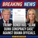 <p>President Trump posted that Attorney General Pam Bondi has a “slam dunk conspiracy case” accusing former Obama administration officials of election meddling, echoing a retired FBI agent’s comments that the evidence could support sweeping charges. The agent, Jonathan Gilliam, told Just the News that documents Bondi and FBI director Kash Patel turned over to Congress show agents were blocked from probing Democrats and that alleged evidence could predicate conspiracy counts. Bondi has instructed prosecutors to investigate alleged “weaponization” of government; allies call for major indictments while critics warn such prosecutions would be unprecedented and politically fraught. Prosecutions, if brought, would face fierce legal challenges. (<a href="https://justthenews.com/accountability/political-ethics/slam-dunk-ex-fbi-agent-says-bondi-has-clear-weaponization?utm_source=openai">justthenews.com</a>)</p>
<p>Note: I could not independently locate an archived copy of the specific X post at pic.x.com/JbUexyZuGoo; the “slam dunk” phrasing appears in the Just the News report cited above.</p>