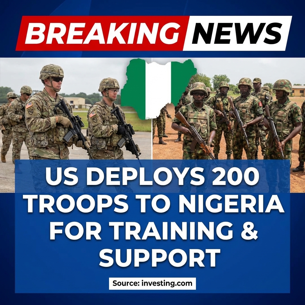 <p>The United States will deploy 200 troops to Nigeria to train and provide technical support to Nigerian forces combating Islamist militant groups. U.S. officials say the contingent will supplement a small team already in country, help coordinate joint air and ground operations, share intelligence and advise on targeting, but will not engage in direct combat. Nigeria requested the assistance amid escalating attacks by Boko Haram and Islamic State-affiliated fighters. The deployment follows U.S. strikes and increased military cooperation, and officials framed the move as capacity-building to strengthen Nigerian counterinsurgency efforts and accelerate arms deliveries and operational coordination with regional partners. (<a href="https://www.investing.com/news/world-news/us-to-send-200-troops-to-nigeria-to-train-african-nations-military-4498325?utm_source=openai">investing.com</a>)</p>