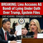 <p>During a House Judiciary Committee hearing about DOJ handling of Jeffrey Epstein files, Rep. Ted Lieu accused Attorney General Pam Bondi of lying under oath after she said there was “no evidence” Donald Trump committed a crime. Lieu presented a witness statement and other documents he said show Trump’s name in the files, including an FBI tip from a limo driver, and demanded DOJ interview the witness. Bondi denied the charge, shouting “Don’t you ever accuse me of a crime.” Lieu then called for her resignation live on air, prompting a heated, widely covered confrontation and drew immediate national scrutiny. (<a href="https://www.theguardian.com/us-news/2026/feb/11/pam-bondi-democrats-epstein-hearing?utm_source=openai">theguardian.com</a>)</p>