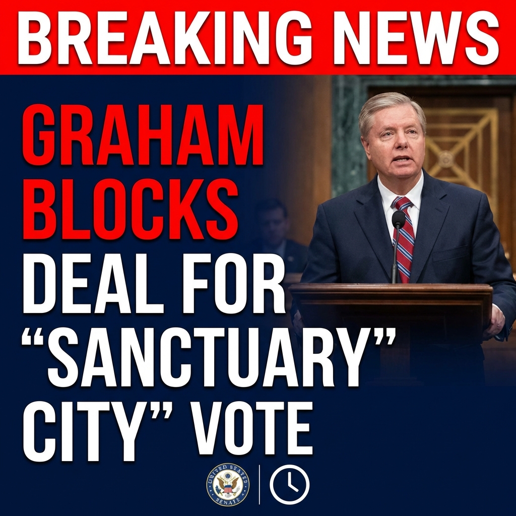 <p>Sen. Lindsey Graham briefly blocked a Senate funding package to demand a guaranteed floor vote on legislation that would criminalize state and local officials who refuse to cooperate with federal immigration enforcement, saying such officials “should be punished.” The Senate then approved a bipartisan spending deal and a two‑week extension for Homeland Security after a White House‑backed agreement that left time for immigration negotiations, and leaders agreed to schedule Graham’s sanctuary‑city proposal for a vote. Supporters say it would enforce federal law; critics warn it is vague, risks criminalizing local policymakers, and raises constitutional and federalism concerns and legal challenges.</p>
<p>Sources: (<a href="https://www.congress.gov/congressional-record/volume-172/issue-22/senate-section/article/S401-7?utm_source=openai">congress.gov</a>)</p>