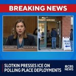 <p>On February 12, 2026, Sen. Elissa Slotkin pressed acting ICE Director Todd Lyons at a Senate Homeland Security hearing to pledge under oath that ICE would not deploy agents to polling places, citing fears the administration might surround voters with uniformed immigration officers. Lyons replied “there’s no reason” for ICE to deploy to polling facilities but stopped short of an explicit refusal if ordered, noting Homeland Security Investigations does probe alleged voter fraud. The exchange follows proposals and comments by Trump allies about using federal officers near polls and prompted lawmakers to seek bans on federal patrols of voting sites. (<a href="https://www.cbsnews.com/live-updates/minnesota-immigration-ice-hearing-senate-homeland-security/?utm_source=openai">cbsnews.com</a>)</p>