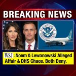 <p>Breaking: The Wall Street Journal reports that Homeland Security Secretary Kristi Noem and adviser Corey Lewandowski—both married—are in a relationship they “do little to hide” inside the Department of Homeland Security. (<a href="https://www.wsj.com/politics/policy/chaos-kristi-noem-homeland-security-f095ac95?utm_source=openai">wsj.com</a>) The paper says Lewandowski, acting as Noem’s de facto chief of staff, once fired a U.S. Coast Guard pilot after Noem’s blanket failed to transfer during a plane change; pilot was later reinstated when no other crew could be found. (<a href="https://www.wsj.com/politics/policy/chaos-kristi-noem-homeland-security-f095ac95?utm_source=openai">wsj.com</a>) The investigation describes sweeping personnel shakeups, polygraphs and use of a leased luxury 737 MAX for travel. (<a href="https://www.wsj.com/politics/policy/chaos-kristi-noem-homeland-security-f095ac95?utm_source=openai">wsj.com</a>) A DHS spokesperson called the allegations “categorically false.” Both deny the reports. (<a href="https://people.com/coast-guard-pilot-fired-after-kristi-noem-blanket-left-behind-report-11906222?utm_source=openai">people.com</a>)</p>