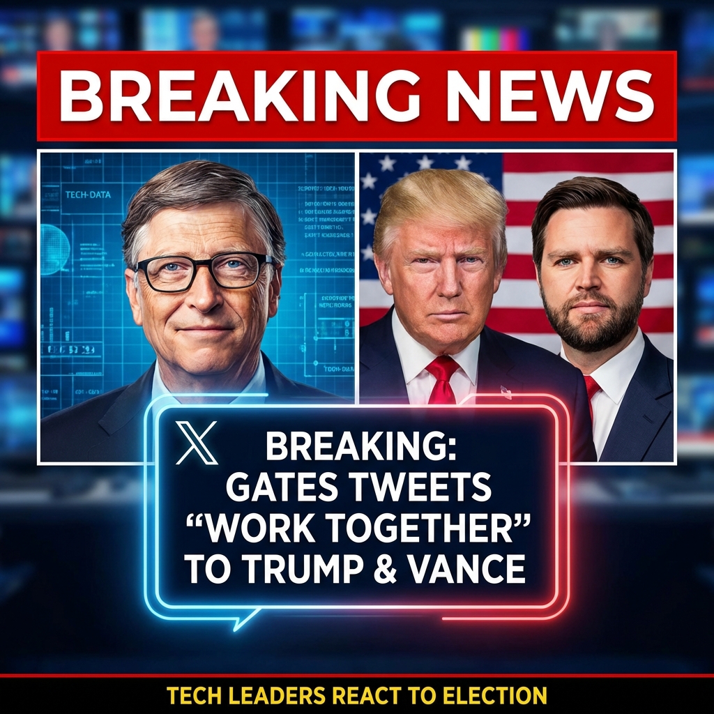 <p>Bill Gates congratulated President Trump and VP‑elect JD Vance, posting on X that “America is at its strongest when we use ingenuity and innovation to improve lives… I hope we can work together now to build a brighter future for everyone.” (<a href="https://www.newsweek.com/election-2024-live-updates-house-representatives-race-11-07-24-1982015?utm_source=openai">newsweek.com</a>) The November 7, 2024 message came after Trump’s election victory and signals Gates’s willingness to engage with the incoming administration on innovation, global health and aid. (<a href="https://www.newsweek.com/election-2024-live-updates-house-representatives-race-11-07-24-1982015?utm_source=openai">newsweek.com</a>) Several other technology leaders also extended congratulations. (<a href="https://timesofindia.indiatimes.com/technology/tech-news/microsoft-founder-bill-gates-congratulates-donald-trump-i-hope-we-can-work-together-now-/articleshow/115071668.cms?utm_source=openai">timesofindia.indiatimes.com</a>) The post has prompted discussion about Gates’s past political donations and the role of tech philanthropy in shaping policy during presidential transitions, and public reaction continues today. (<a href="https://timesofindia.indiatimes.com/technology/tech-news/microsoft-founder-bill-gates-congratulates-donald-trump-i-hope-we-can-work-together-now-/articleshow/115071668.cms?utm_source=openai">timesofindia.indiatimes.com</a>)</p>