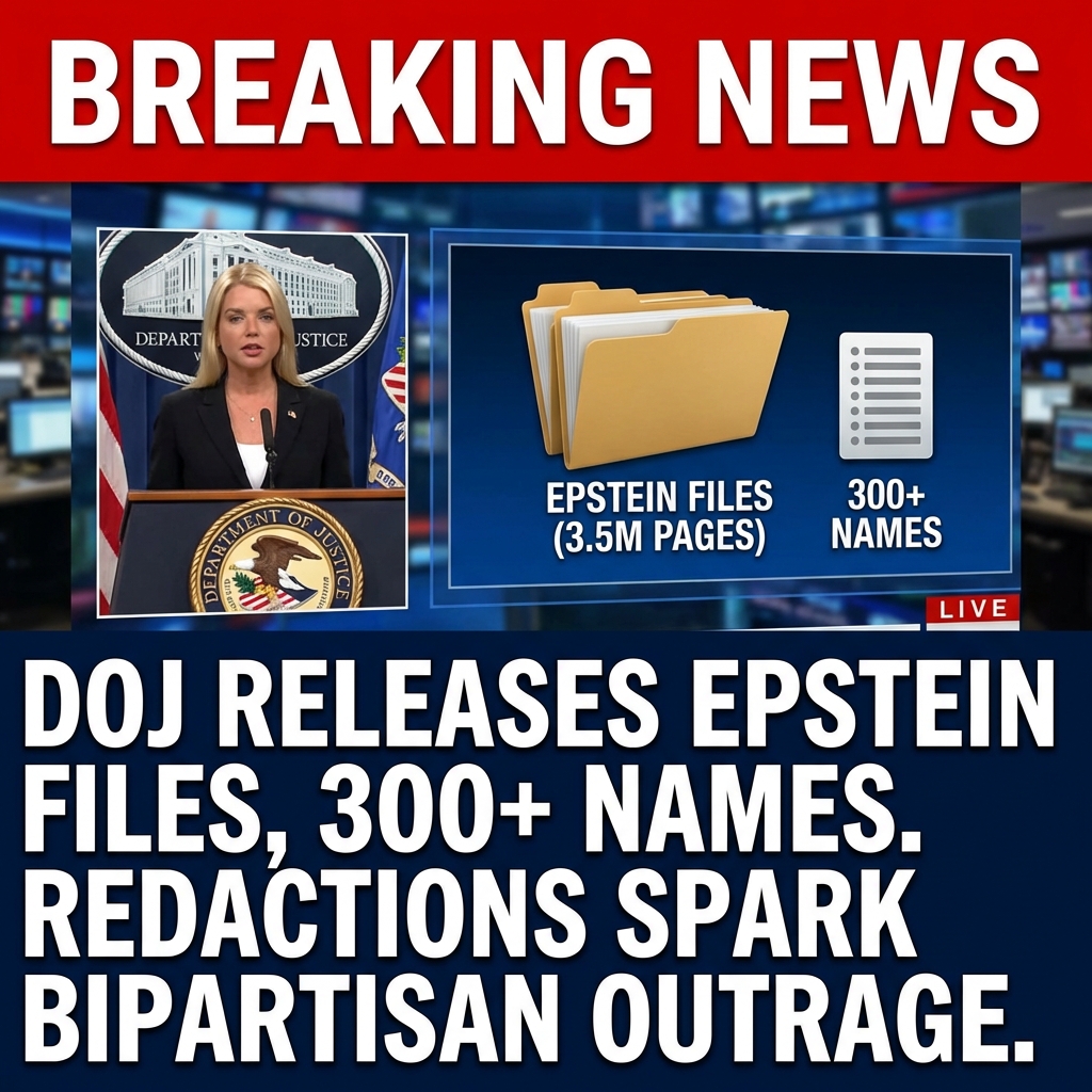 <p>Attorney General Pam Bondi announced that the Department of Justice has released all files responsive to the Epstein Files Transparency Act, publishing approximately 3.5 million pages plus thousands of images and videos. Bondi sent a six‑page letter to Congress defending extensive redactions as necessary to protect victims and law‑enforcement interests, and included a compiled list of more than 300 high‑profile names mentioned in the materials. DOJ officials say omissions reflect legal privileges and victim privacy; critics counter the undifferentiated name list conflates casual mentions with wrongdoing, prompting bipartisan outrage, congressional reviews, and demands for clearer context and further investigation now. (<a href="https://www.justice.gov/opa/pr/department-justice-publishes-35-million-responsive-pages-compliance-epstein-files?utm_source=openai">justice.gov</a>)</p>
