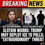 <p>Sen. Elissa Slotkin warned during a Senate Homeland Security hearing that the Trump administration — after comments from Trump and Steve Bannon — may try to deploy ICE agents around polling places for the November midterms. (<a href="https://www.mexc.com/news/700970?utm_source=openai">mexc.com</a>) She pressed acting ICE director Todd Lyons, who replied there is “no reason” for ICE to deploy to polling facilities and said ICE conducts civil and criminal enforcement. (<a href="https://www.mexc.com/news/700970?utm_source=openai">mexc.com</a>) Slotkin called uniformed ICE agents encircling polls “extraordinary,” warning they could suppress voters in battleground states. (<a href="https://www.democracydocket.com/news-alerts/ice-chief-federal-immmigration-agents-polling-places-2026-midterms/?utm_source=openai">democracydocket.com</a>) The White House has denied formal plans to station ICE at polling sites but did not fully rule out their presence. (<a href="https://www.yahoo.com/news/articles/trump-no-formal-plans-deploy-214707761.html?utm_source=openai">yahoo.com</a>)</p>