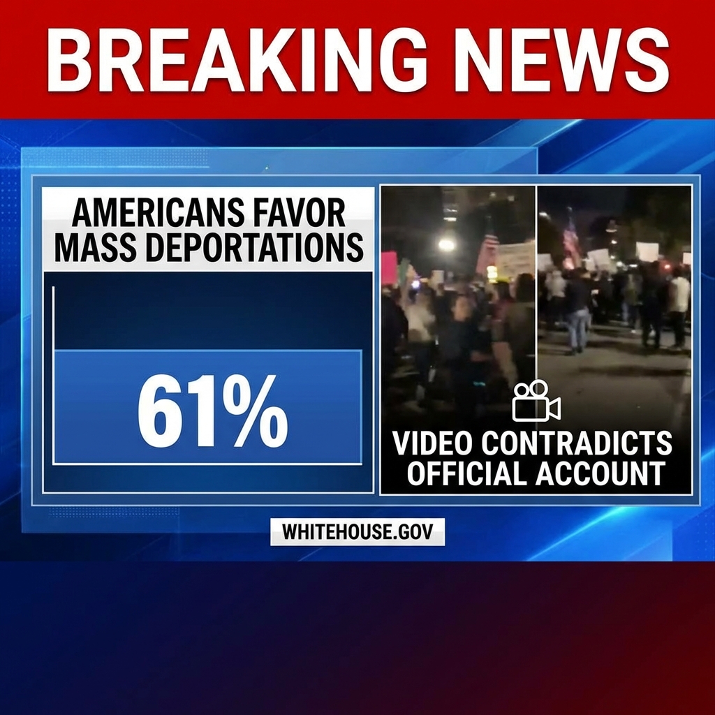 <p>A new poll released Feb. 2, 2026, reported that nearly 61% of Americans favor continuing mass deportations, a finding the White House emphasized amid heightened immigration tensions. The result follows two high-profile Minneapolis shootings in January — ICE agent Jonathan Ross fatally shot Renée Good on Jan. 7, and Border Patrol agents shot Alex Pretti on Jan. 24 — incidents captured on video that have contradicted initial official accounts and prompted federal probes, protests, and policy debates. Those developments and the poll have intensified public arguments over ICE tactics, accountability, and the future of large-scale deportation drives, sparking heated debate nationwide immediately. (<a href="https://www.whitehouse.gov/articles/2026/02/americans-overwhelmingly-support-deporting-criminal-illegals-local-cooperation-with-ice/?utm_source=openai">whitehouse.gov</a>)</p>