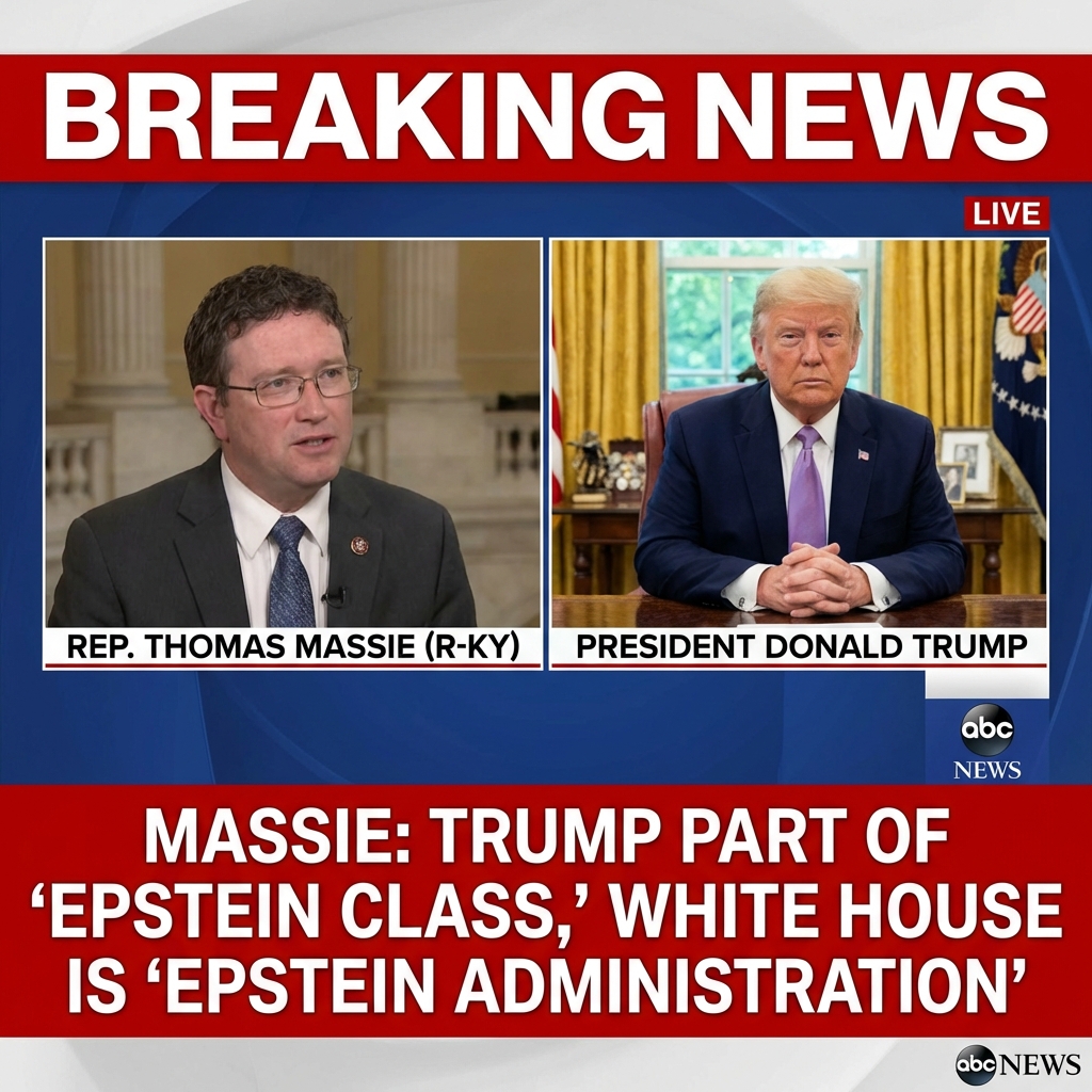 <p>On February 15, 2026, Rep. Thomas Massie told ABC’s This Week that President Donald Trump remains “in with the Epstein class,” calling the White House “the Epstein administration” amid a fight over Jeffrey Epstein files. Massie, a co‑sponsor of the Epstein Files Transparency Act, criticized Attorney General Pam Bondi for refusing clear answers about redactions and the Justice Department’s partial release of documents. He accused powerful figures named in the files of mounting political attacks to suppress disclosure and said Trump’s allies have targeted him in retaliation. Massie framed his campaign for fuller transparency as the reason for the feud. (<a href="https://www.realclearpolitics.com/video/2026/02/15/rep_thomas_massie_this_is_the_epstein_administration_trump_is_part_of_the_epstein_class.html?utm_source=openai">realclearpolitics.com</a>)</p>