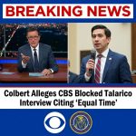 <p>Breaking: Stephen Colbert accused CBS and the FCC of blocking an interview with Texas Democrat James Talarico after lawyers, citing new FCC “equal time” guidance, warned the segment could trigger equal-time obligations for rivals including Rep. Jasmine Crockett. Colbert said he was told he could not air or even mention the interview; CBS pushed back, saying “The Late Show was not prohibited by CBS from broadcasting the interview with Rep. James Talarico” and that it offered legal guidance and options. Colbert instead posted it to YouTube. The dispute highlights rising FCC scrutiny of talk shows and growing corporate caution nationwide. (<a href="https://apnews.com/article/6cd29992ae2170ab6d10c3ddca92ec98?utm_source=openai">apnews.com</a>)</p>