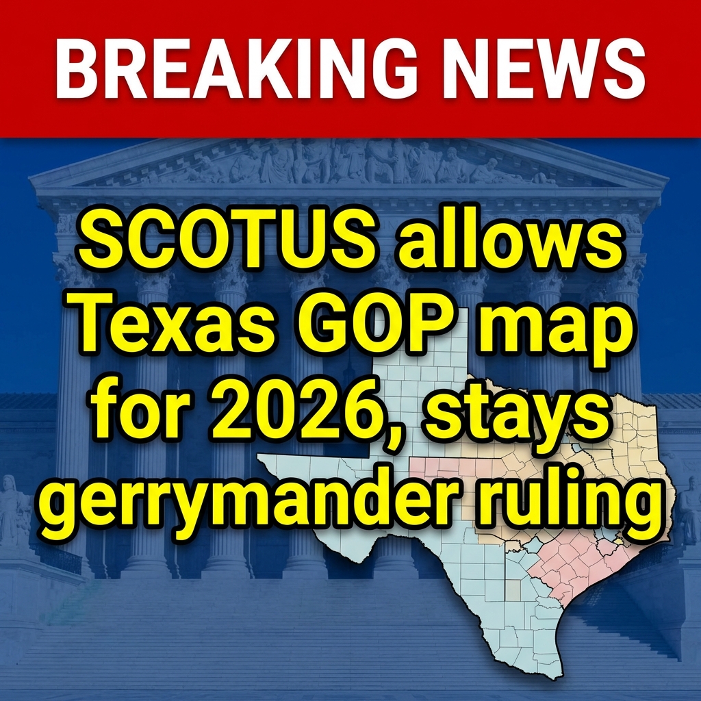 <p>The U.S. Supreme Court on December 4, 2025, issued a 6–3 order allowing Texas’s newly drawn congressional map to be used in the 2026 midterms, staying a lower‑court injunction. The plan, passed by the Republican‑controlled legislature and signed by Gov. Greg Abbott, is projected to add five GOP‑leaning seats. A three‑judge federal panel had ruled the map an illegal racial gerrymander, but the Supreme Court said the district court erred and emphasized timing and presumption‑of‑good‑faith doctrines. The redraw shifts Reps. Jasmine Crockett and Al Green out of their districts, threatening their incumbency and boosting Republican chances in Texas in 2026. (<a href="https://www.democracydocket.com/news-alerts/scotus-allows-texas-to-use-racially-gerrymandered-map-in-2026-midterm-elections/?utm_source=openai">democracydocket.com</a>)</p>