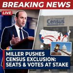 <p>Senior Trump adviser Stephen Miller has pushed the administration’s plan to exclude undocumented immigrants from census counts used for congressional apportionment, arguing their inclusion inflates House seats in Democratic strongholds like California and New York. (<a href="https://www.thedailybeast.com/stephen-miller-yells-about-democrats-in-defense-of-donald-trumps-census-and-redistricting-power-grabs/?utm_source=openai">thedailybeast.com</a>) The proposal, tied to broader Republican efforts and a Missouri lawsuit seeking to bar noncitizens from apportionment, would shift seats and Electoral College votes if implemented. (<a href="https://www.yahoo.com/news/articles/missouri-launches-sweeping-lawsuit-block-152453567.html?utm_source=openai">yahoo.com</a>) Legal experts note the Constitution requires counting “the whole number of persons,” and courts have repeatedly blocked similar 2020 attempts. (<a href="https://en.wikipedia.org/wiki/Trump_v._New_York?utm_source=openai">en.wikipedia.org</a>) Fact-checkers and studies say excluding undocumented immigrants would likely produce only modest, possibly offsetting, seat changes. Debate remains heated. (<a href="https://www.politifact.com/article/2024/mar/25/more-immigrants-equal-better-odds-for-democrats-af/?utm_source=openai">politifact.com</a>)</p>