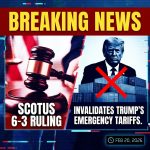 <p>On February 20, 2026, the U.S. Supreme Court ruled 6–3 that President Trump lacked authority under the International Emergency Economic Powers Act to impose sweeping emergency tariffs, invalidating broad tariffs he enacted last year. (<a href="https://time.com/7380033/supreme-court-tarriffs-ruling-trump/">time.com</a>) Chief Justice John Roberts wrote the majority opinion, joined by Justices Sotomayor, Kagan, Jackson, Gorsuch and Barrett. (<a href="https://www.theguardian.com/us-news/2026/feb/20/trump-supreme-court-tariffs-ruling">theguardian.com</a>) The decision immediately halts collection of many duties, risks refund claims for billions already collected (roughly $130 billion reported), and constrains unilateral presidential trade power. (<a href="https://time.com/7380033/supreme-court-tarriffs-ruling-trump/">time.com</a>) The court relied on the major‑questions doctrine to limit executive tariff authority. (<a href="https://www.theguardian.com/us-news/2026/feb/20/trump-supreme-court-tariffs-ruling">theguardian.com</a>) President Trump called the ruling a “disgrace,” vowed alternate tariffs and promised appeals. (<a href="https://people.com/trump-responds-to-supreme-court-ruling-on-tariffs-11910862">people.com</a>)</p>