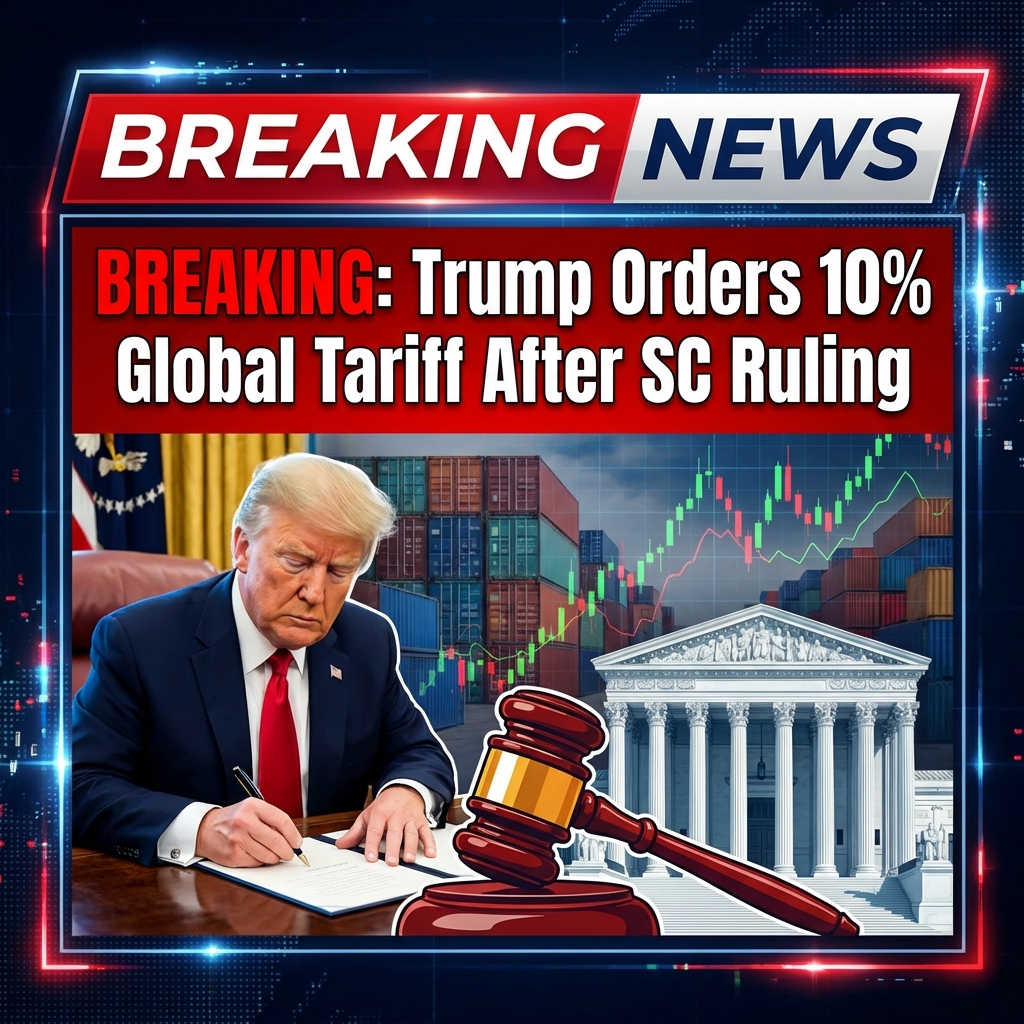 <p>After the Supreme Court struck down his emergency tariff program, President Trump signed a proclamation using Section 122 of the Trade Act of 1974 to impose a temporary ten percent global tariff on most imports. (<a href="https://apnews.com/article/0485fcda30a7310501123e4931dba3f9?utm_source=openai">apnews.com</a>) The president announced the move on Truth Social and said the surcharge aims to address large balance‑of‑payments deficits and bolster American manufacturing. (<a href="https://www.business-standard.com/world-news/trump-invokes-1974-trade-law-to-impose-10-global-tariff-after-sc-setback-126022100038_1.html?utm_source=openai">business-standard.com</a>) The duty is scheduled to take effect at 12:01 a.m. Eastern on February 24 and may last up to one hundred fifty days unless Congress acts. (<a href="https://www.business-standard.com/world-news/trump-invokes-1974-trade-law-to-impose-10-global-tariff-after-sc-setback-126022100038_1.html?utm_source=openai">business-standard.com</a>) The action sparked warnings about higher consumer prices, legal challenges, and international retaliation and market volatility concerns. (<a href="https://apnews.com/article/0485fcda30a7310501123e4931dba3f9?utm_source=openai">apnews.com</a>)</p>