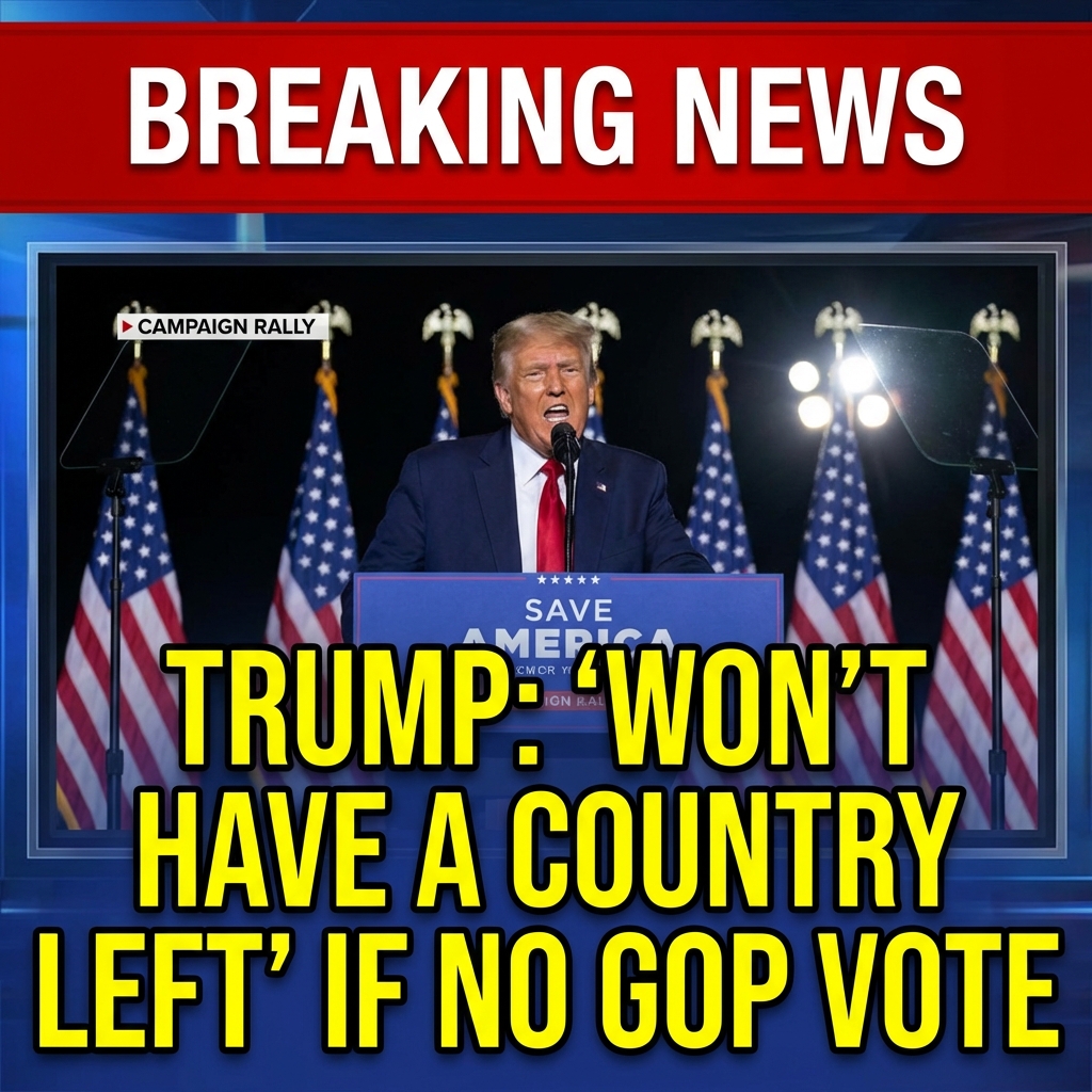 <p>President Donald Trump warned supporters at a campaign event that if Americans “don’t vote Republican,” they “won’t have a country left,” urging turnout and casting Democrats as existential threats to U.S. institutions. The remark, captured in contemporaneous rally transcripts, echoed earlier Trump rhetoric about the country being lost absent strong conservative victories and came amid attacks on the Justice Department and claims of election misconduct. Critics called the language dangerous and alarmist; allies said it was hyperbolic encouragement to mobilize voters. News outlets and full transcripts documented the remarks, prompting debate over rhetoric, election confidence, and democratic norms, sparking concern. (<a href="https://www.rev.com/transcripts/former-president-trump-speaks-at-nc-campaign-rally-9-23-22-transcript?utm_source=openai">rev.com</a>)</p>