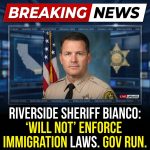<p>Riverside County Sheriff Chad Bianco, a Republican running for California governor, announced in a social-media video that his office will not participate in immigration enforcement. (<a href="https://www.latimes.com/california/story/2025-02-07/riverside-county-sheriff-chad-bianco-says-deputies-wont-conduct-immigration-enforcement?utm_source=openai">latimes.com</a>) He said deputies “have not, are not and will not” carry out ICE-style raids and emphasized that immigration enforcement is the federal government’s responsibility amid heightened fears of local sweeps. (<a href="https://www.cbsnews.com/losangeles/news/riverside-county-deputies-wont-make-immigration-related-arrests-sheriff-bianco-says/?utm_source=openai">cbsnews.com</a>) Bianco pushed back on online reports of raids at schools, businesses and churches and said his agency has worked to build trust with immigrant communities. (<a href="https://www.latimes.com/california/story/2025-02-07/riverside-county-sheriff-chad-bianco-says-deputies-wont-conduct-immigration-enforcement?utm_source=openai">latimes.com</a>) The statement comes as debate over California’s sanctuary law and cooperation with ICE intensifies, and he rejected rumors of raids. (<a href="https://www.latimes.com/california/story/2025-02-07/riverside-county-sheriff-chad-bianco-says-deputies-wont-conduct-immigration-enforcement?utm_source=openai">latimes.com</a>)</p>