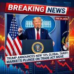 <p>President Trump announced sweeping new import tariffs on February 24, 2026, replacing earlier emergency duties after the Supreme Court struck down his prior IEEPA-based measures. (<a href="https://www.theguardian.com/us-news/2026/feb/24/donald-trump-global-tariff-us-levy?utm_source=openai">theguardian.com</a>) Reports say he signed a global tariff implemented at 10% (the White House signaled a rise toward 15%) under Section 122 of the Trade Act; specifics and exemptions remain unclear. (<a href="https://www.ft.com/content/61c2e6d6-5e82-471d-b189-3d57d53407ae?utm_source=openai">ft.com</a>) Markets reacted sharply—futures and major indexes fell and volatility spiked—as investors feared retaliatory measures and higher consumer prices. (<a href="https://www.barrons.com/articles/stocks-today-ai-fears-2e7007aa?utm_source=openai">barrons.com</a>) Multiple outlets warned of legal challenges and sustained market turbulence; social posts had promoted a 9:00 p.m. ET “huge” announcement.</p>