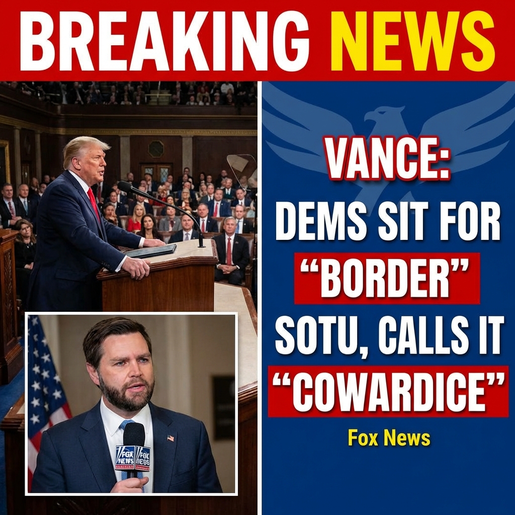 <p>During President Trump’s State of the Union address, Vice President JD Vance told Fox News on Bill Hemmer’s America’s Newsroom program Wednesday he saw “cowardice” among congressional Democrats after many remained seated while Republicans stood for Trump’s line that government must protect American citizens, not illegal immigrants. Vance said some Democrats “politely clapped” but looked to colleagues instead of standing, suggesting fear of being primaried by the party’s left. He called the behavior a “sad commentary” and the moment became a viral clip circulated by Trump allies. Democrats defended their conduct, saying applause isn’t a meaningful measure of policy agreement. (<a href="https://www.foxnews.com/media/jd-vance-spearheads-war-fraud-promises-root-out-taxpayer-money-stolen-illegal-immigrants?utm_source=openai">foxnews.com</a>)</p>