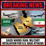 <p>On February 28, 2026, Saudi Arabia warned it will retaliate militarily against Iran if attacks on U.S. bases on Saudi soil continue. Riyadh condemned Iranian missile and drone strikes that hit parts of the Gulf, including strikes aimed at U.S. assets hosted by Gulf states, saying the assaults on Riyadh and the Eastern Province were repelled. The Foreign Ministry pledged to defend Saudi territory and citizens, reserving the right to use all necessary measures, including military response. The announcement underscores escalating regional tensions after U.S. and Israeli strikes on Iranian targets and raises fears of broader conflict and civilian harm. (<a href="https://today.lorientlejour.com/article/1496500/riyadh-says-it-reserves-the-right-to-respond-to-iranian-attacks-on-its-soil.html?utm_source=openai">today.lorientlejour.com</a>)</p>